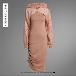✨BNWT Adidas Always Original Blush Long Sleeve Dress XSmall